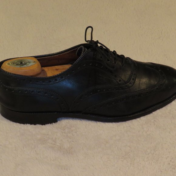 Alden 903 Black Calfskin Leather Wing Tip Balmoral Oxford Size 7 E/EEE main image 9
